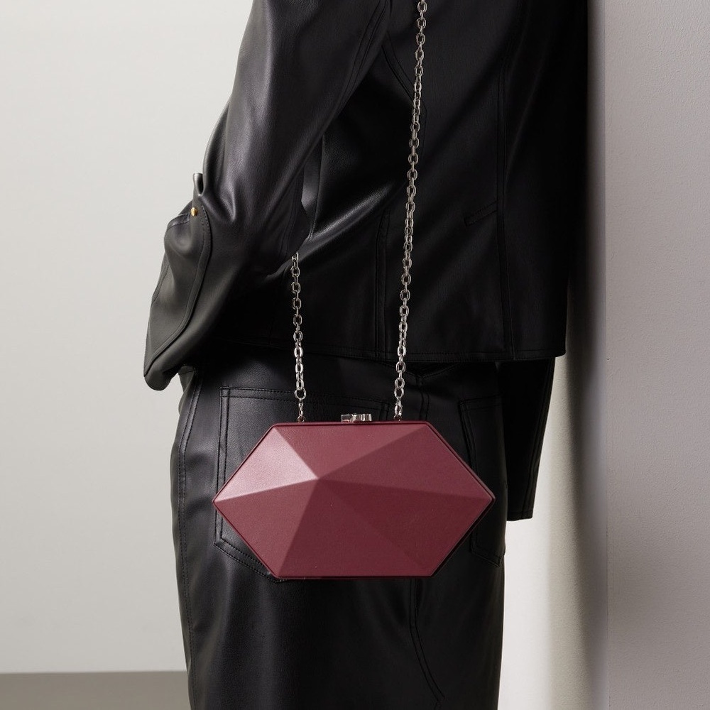 BOSS Alexie Clutch Red Leather